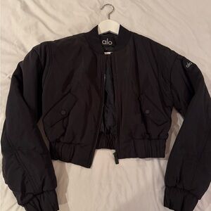 ALO Yoga Women's Black Bomber Jacket